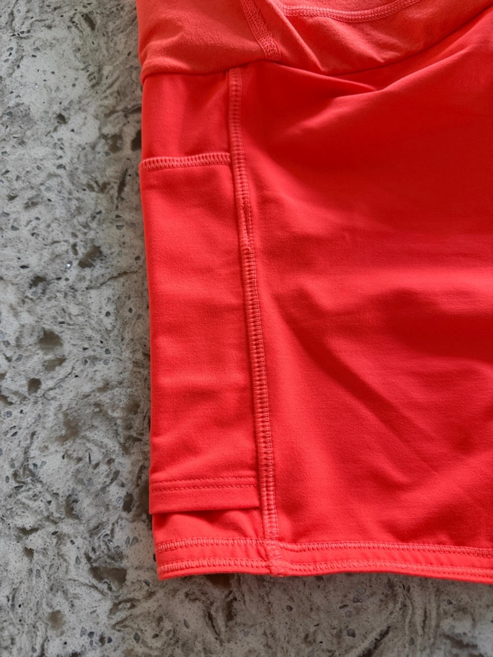 NWT Athleta Action Skort with Side Pockets - Bright Coral - Picture 7 of 9